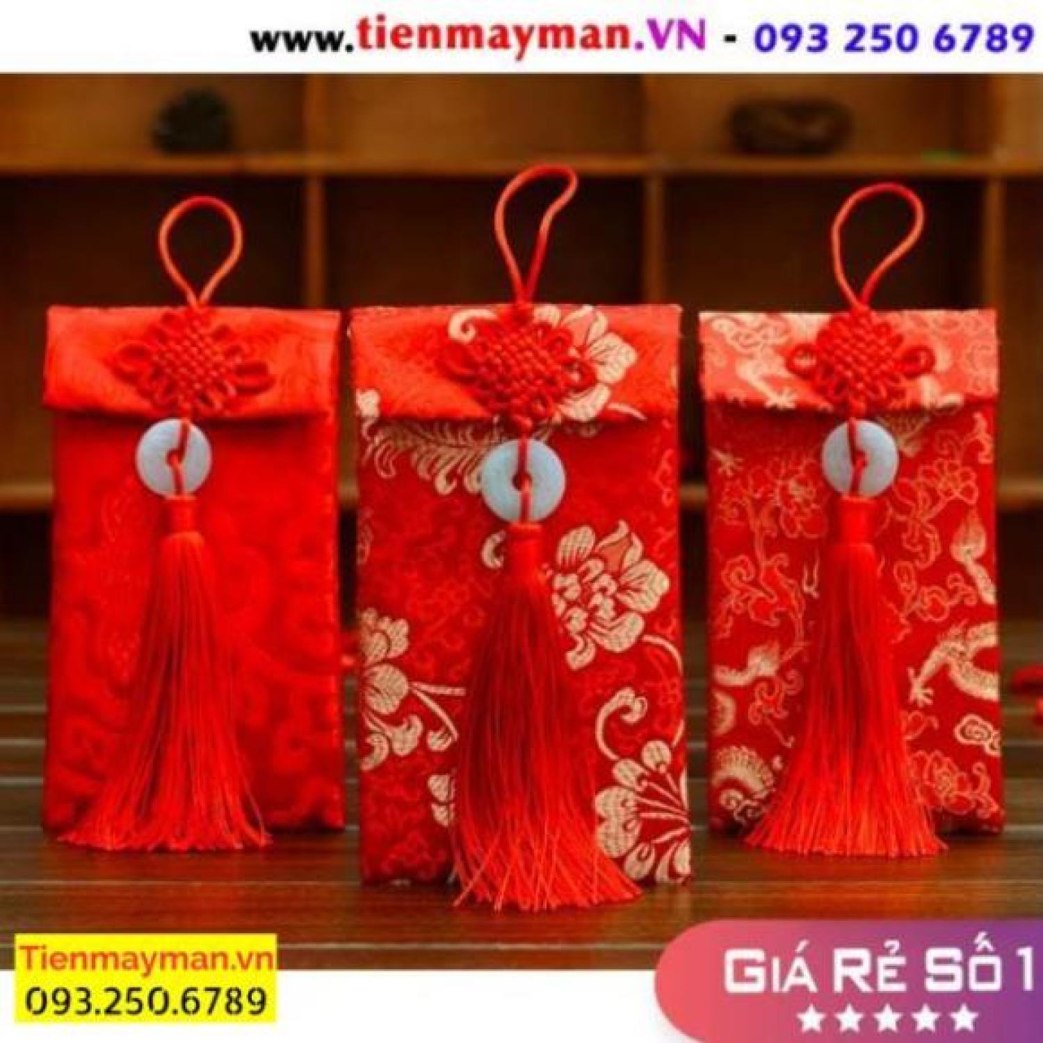 Bao lì xì vải gấm cao cấp - bao dọc - bao ngang