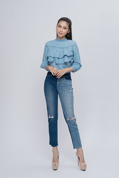 Quần jean nữ dáng straight V-SIXTYFOUR - 319WD2083F1996