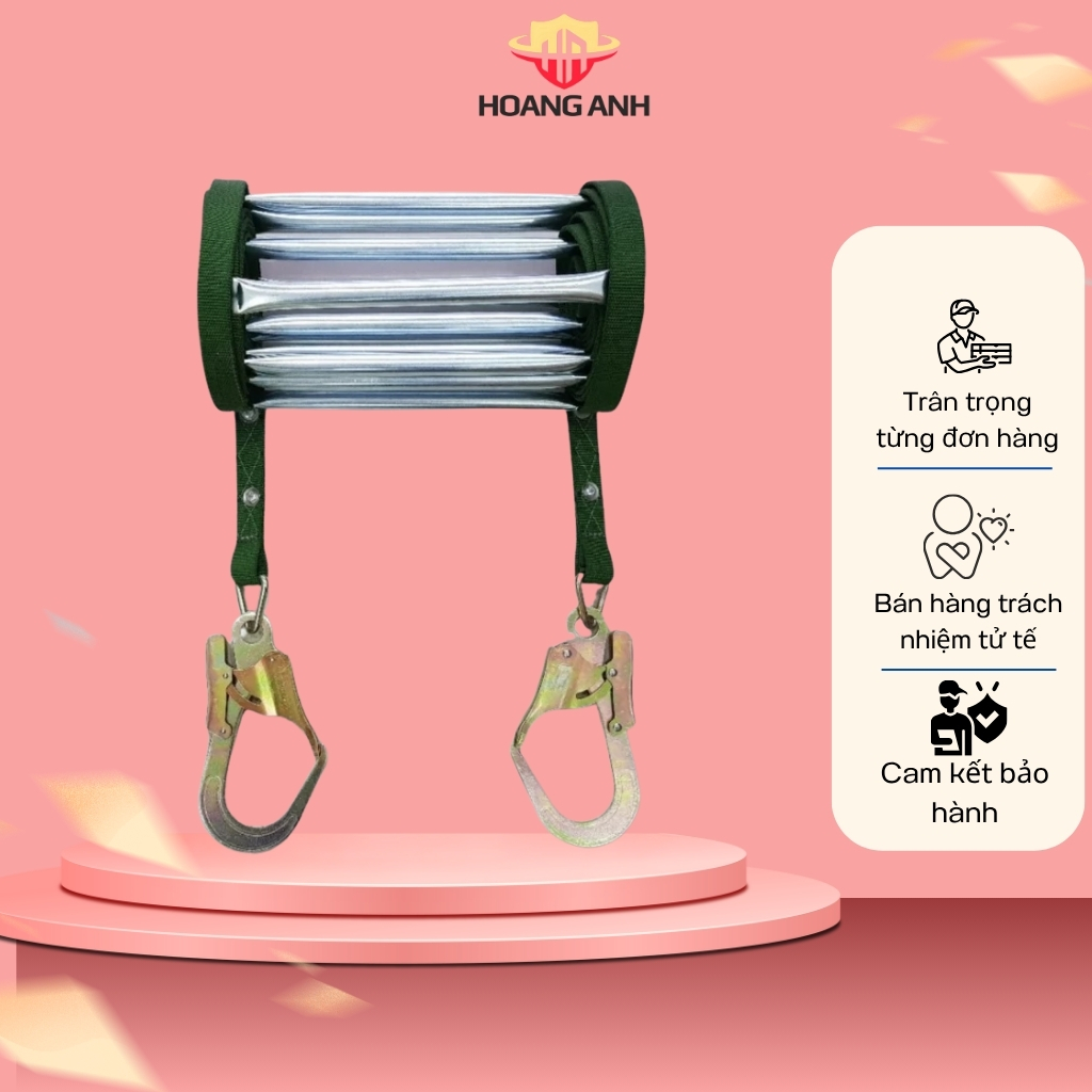 Thang dây thoát hiểm nhà cao tầng, chung cư, karaoke - 5m,10m,15m,20m