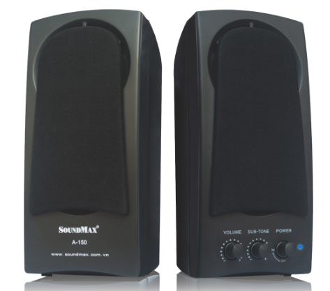 Loa vi tính SoundMax A150 Màu Đen Chính Hãng