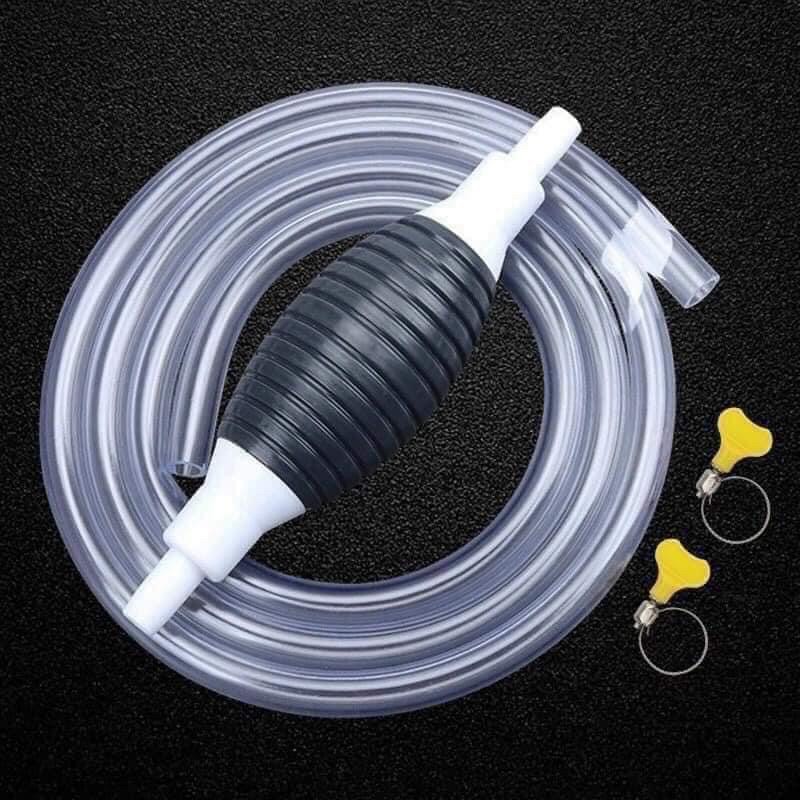 DỤNG CỤ BƠM HÚT CHẤT LỎNG  ĐEN KÈM 2 ĐẦU SIẾT