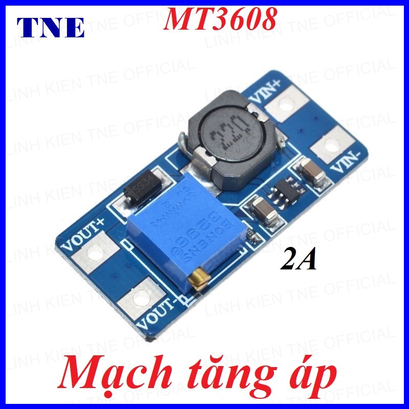 Mạch tăng áp mini MT3608 DC-DC 2A từ 2-24V lên 5-28V