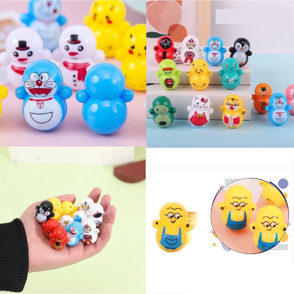 Combo 10 con lật đật mini dễ thương cho bé