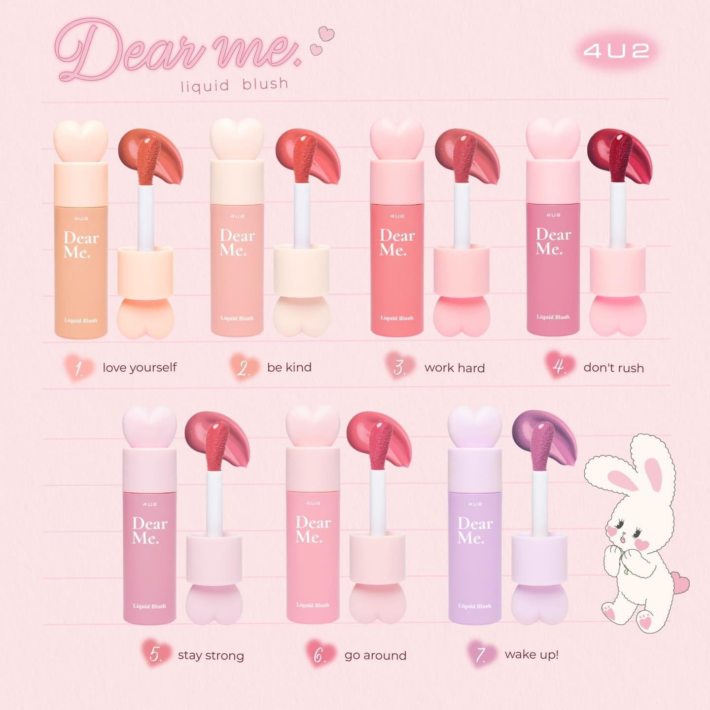 Má hồng 4u2 dear me liquid blush thái lan chính hãng 3.7g