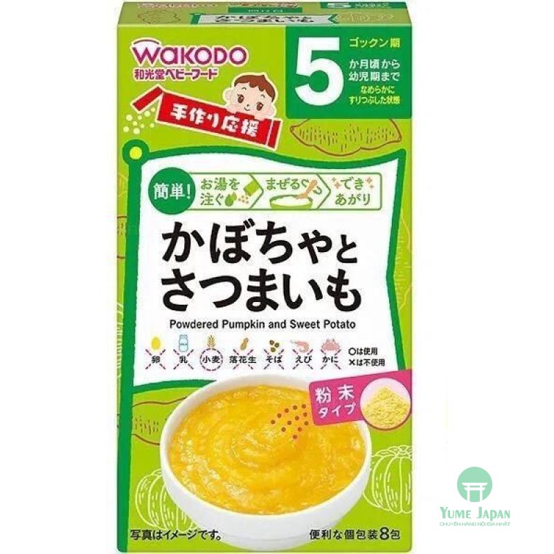 Bột ăn dặm Wakodo vị khoai lang bí đỏ - LeVyStore - TheGioiHangNhap