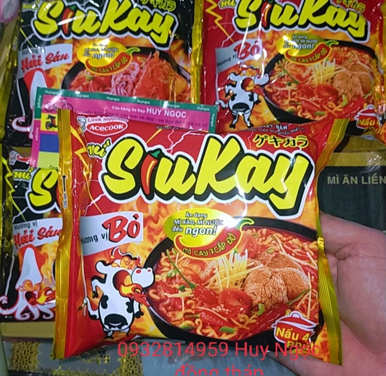 13 gói mì siêu cay acecook