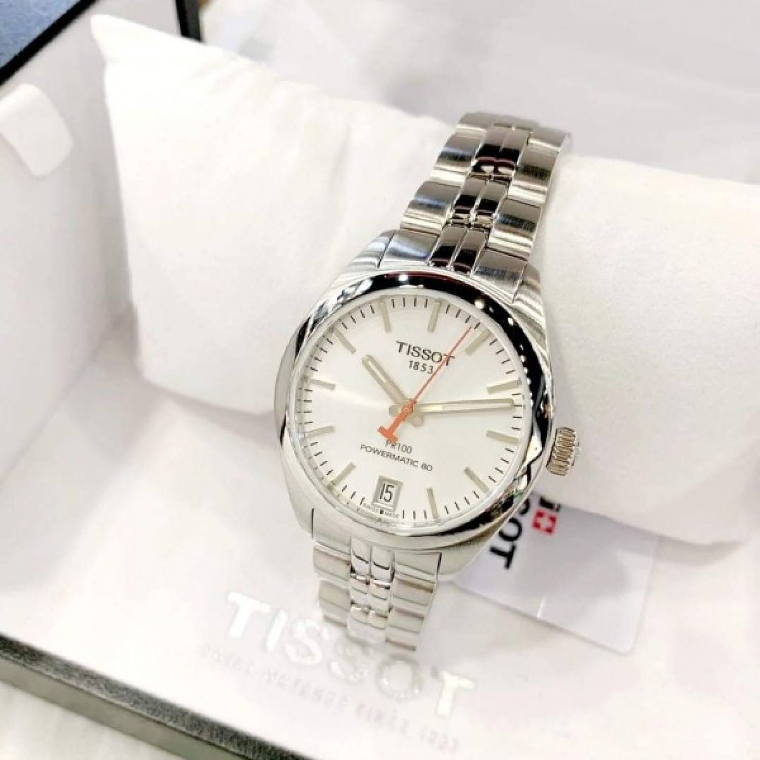 Đồng hồ Nữ chính hãng Tissot T101.207.11.011.00 Size 33-Máy Cơ-Dây kim loại cao cấp