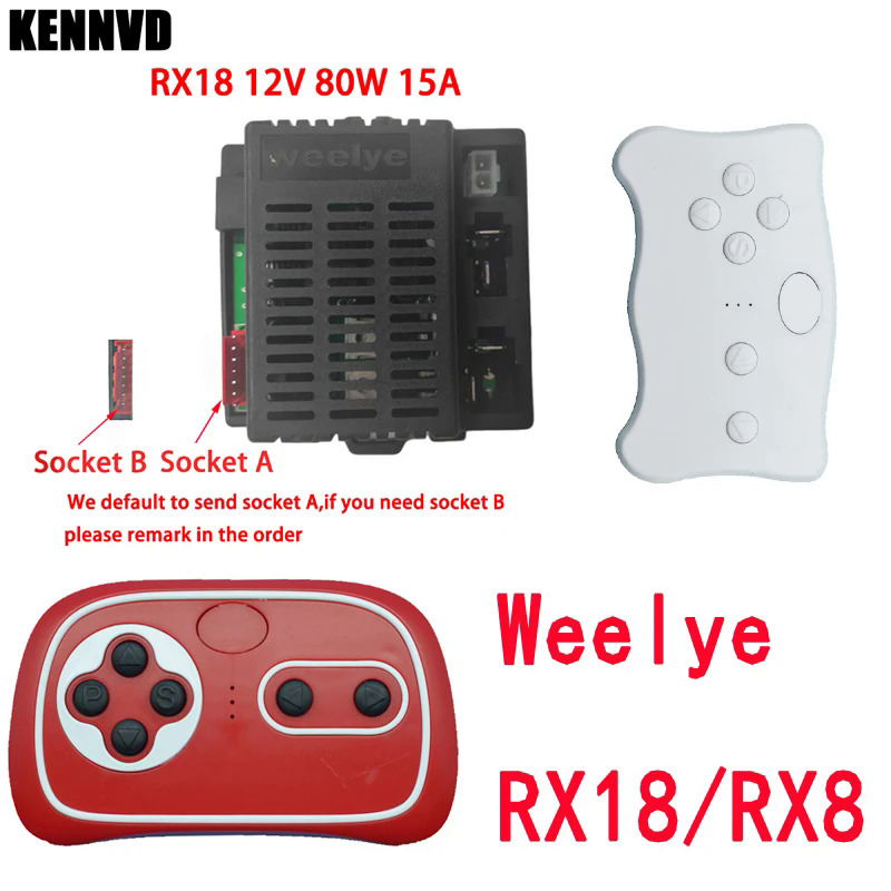 6V12V rx18 rx8 wellye trẻ em của xe điện 2.4 Gam Bluetooth điều khiển từ xa, đi xe trên đồ chơi điều khiển với mịn bắt đầu chức năng