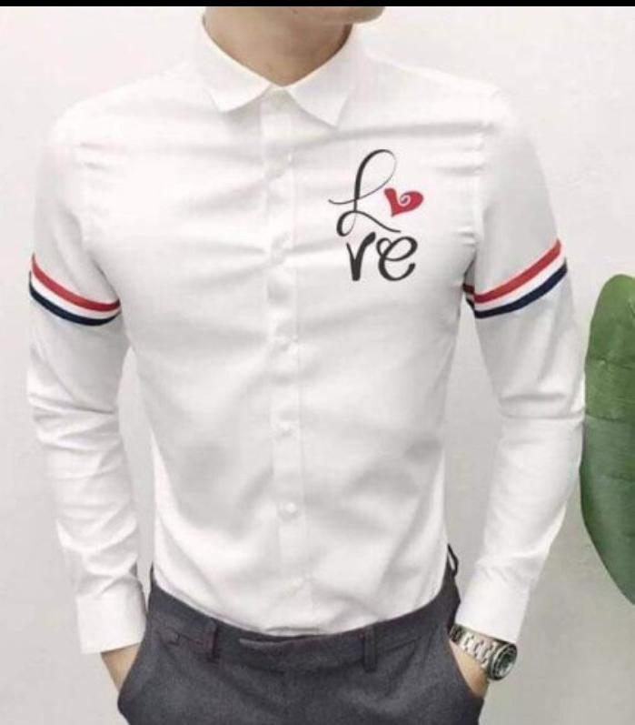 Áo sơ mi quốc dân nam chạy sọc tay áo SM11
