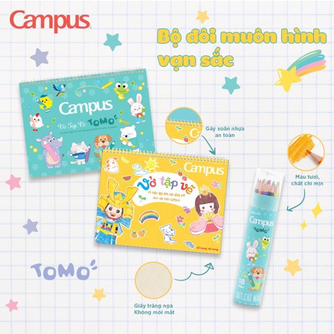 Vở vẽ a4 campus tomo 20 tờ skb-a4tom-40