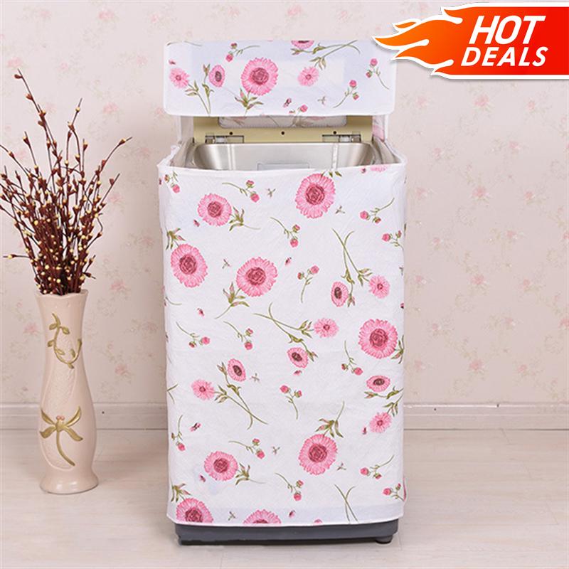 Bọc máy giặt - Áo trùm máy giặt nhựa mềm không thấm nước - Dùng cho máy giặt cửa trên - Giao họa tiết ngẫu nhiên