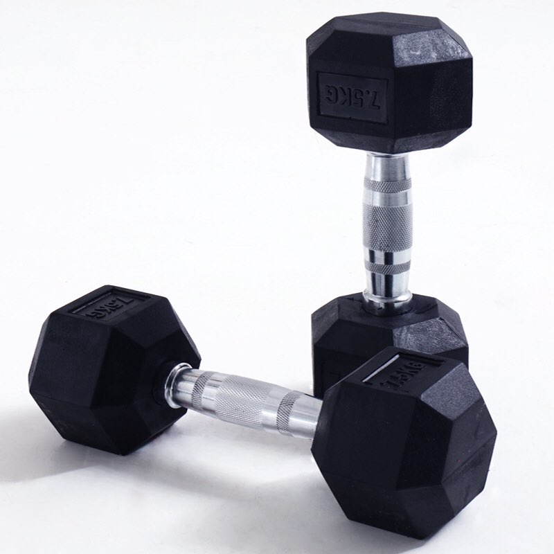 Tạ tập tay lục giác cao cấp từ 2.5kg, 5kg, 7.5kg, 10kg, 12.5kg, 15kg, 17.5kg, đến 20kg