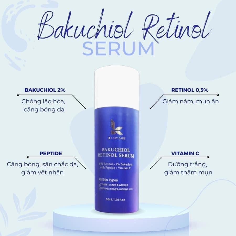 Serum dưỡng trắng K Lady Care Bakuchiol Retinol