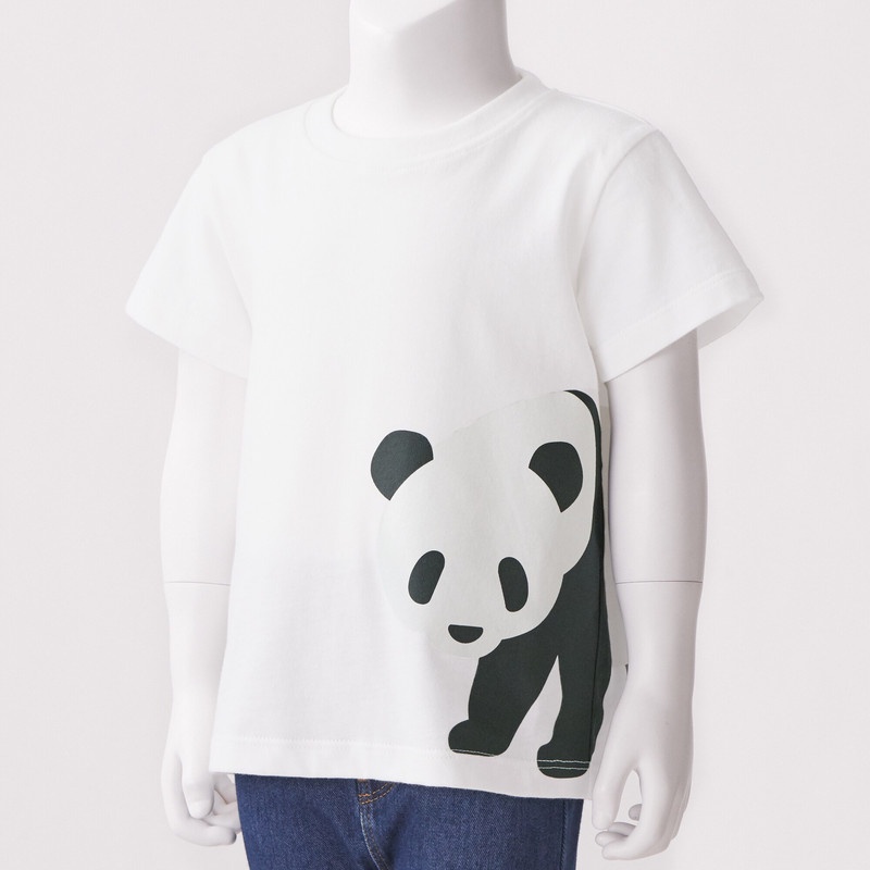 Muji áo thun in họa tiết cotton