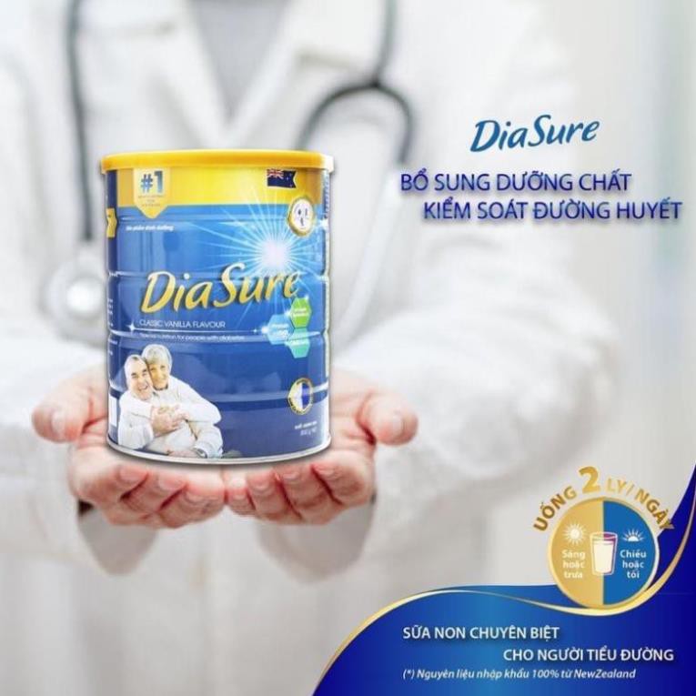 [CHÍNH HÃNG] Sữa DiaSure sữa non dành cho người tiểu đường hộp 850gr (date 2023)