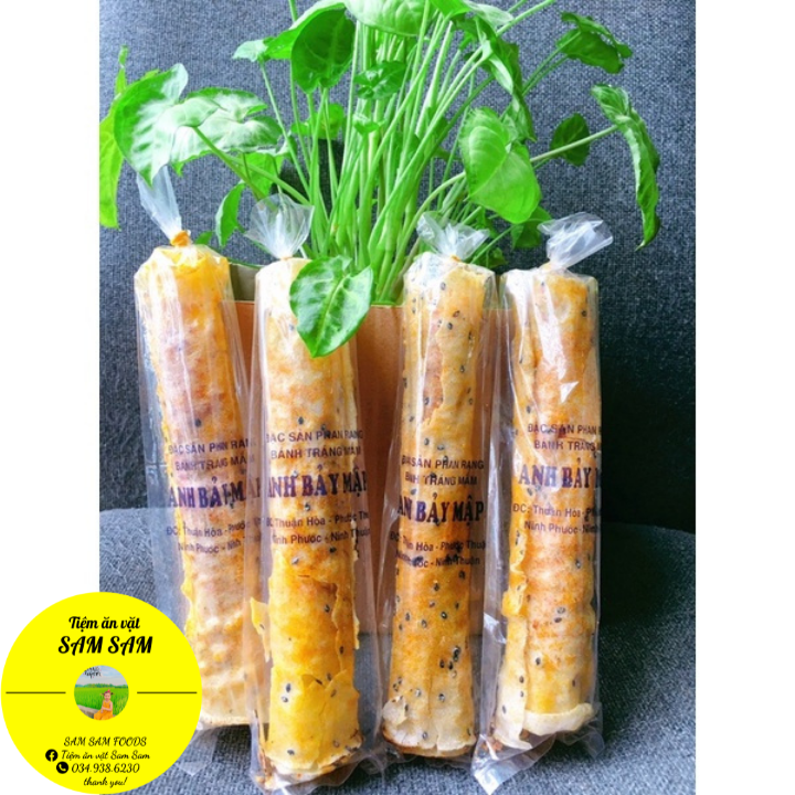 Bánh tráng cuộn mắn ruốc "Anh Bảy Mập" siêu ngon Tiệm Ăn Vặt Sam Sam Foods