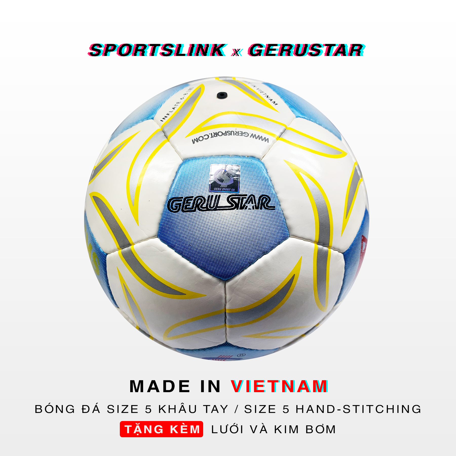 Bóng đá Gerustar Size 5 Sao Bạc