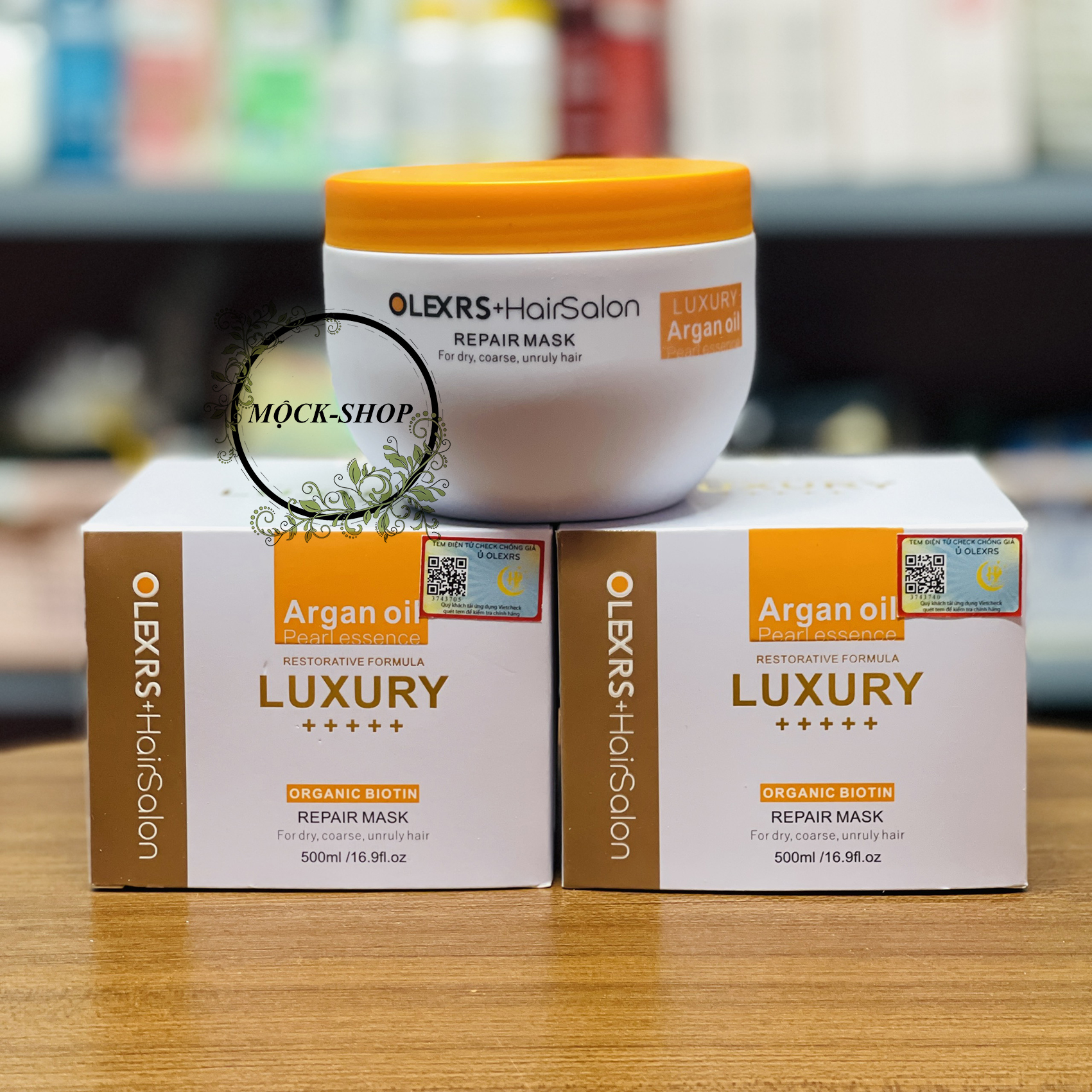 Kem ủ tóc phục hồi siêu mượt Olexrs Hair Salon Luxury Repair Mask