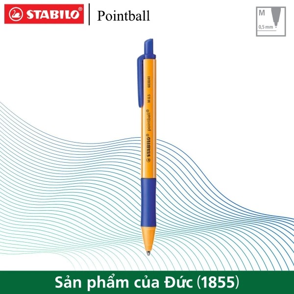 Combo bút bi bấm stabilo pointball point