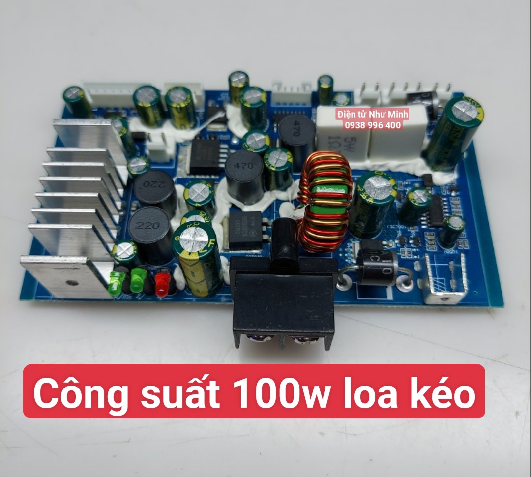 Bo công suất 120W DÙNG THAY THÊ LOA KÉO ACNOS , NANOMAX - nguồn 15v- 6a~8a,