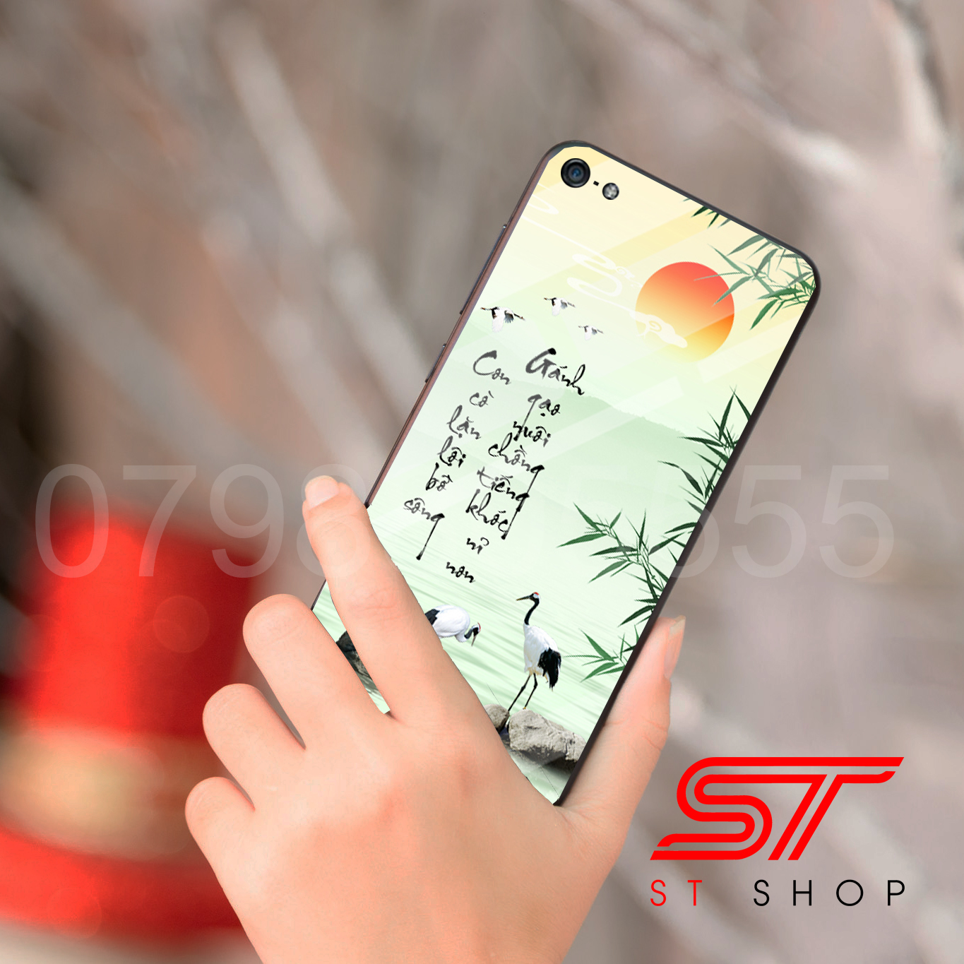 Ốp lưng kính tranh phong cảnh đẹp cho iPhone 6 / iPhone 6s / iPhone 7 / iPhone 6 Plus / iPhone 6s Plus
