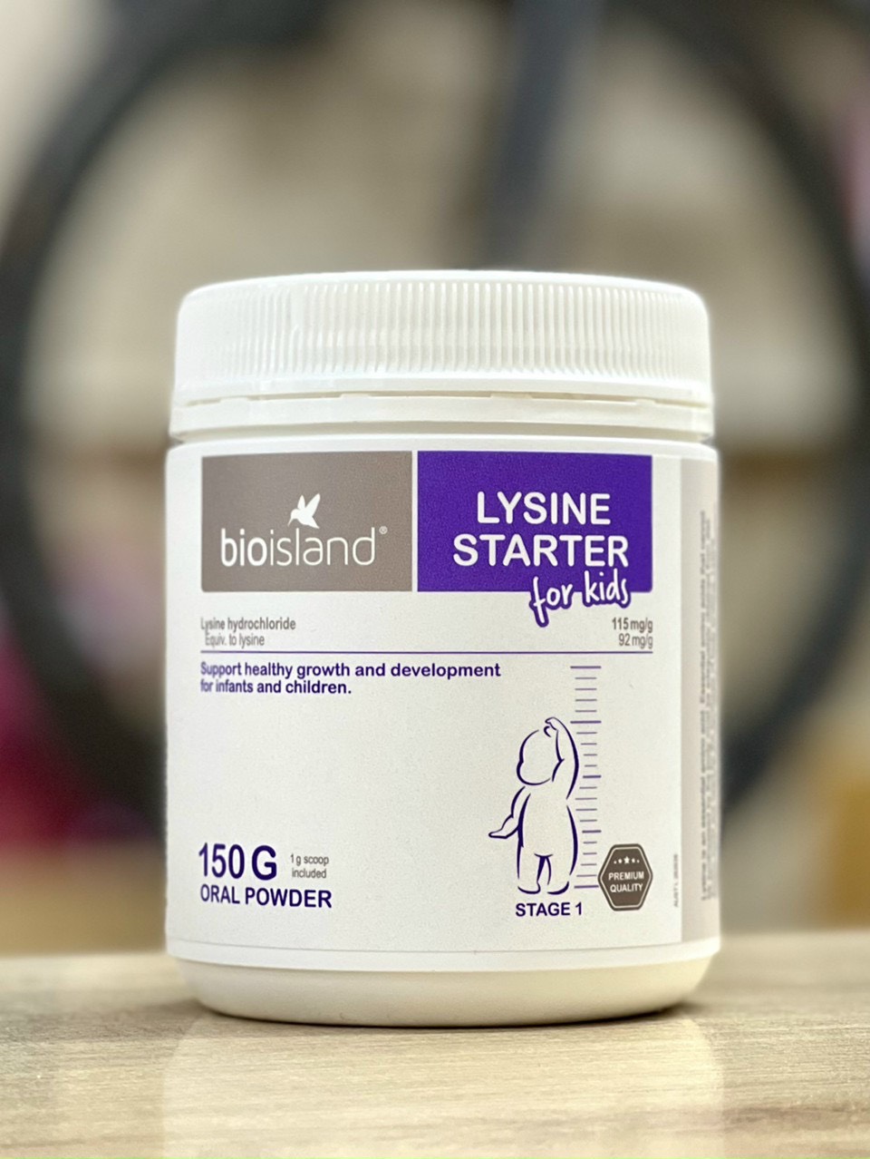 Bột Bio Island Lysine Starter for kid hỗ trợ tăng chiều cao cho bé