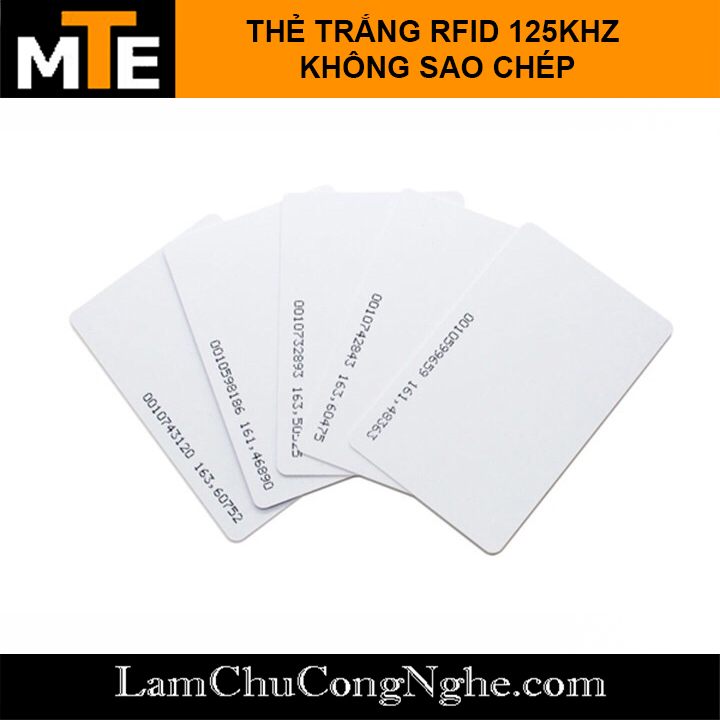 Thẻ từ rfid tần số 125khz, thẻ id chip tk4100 dùng làm thẻ nhân viên, thang máy ...