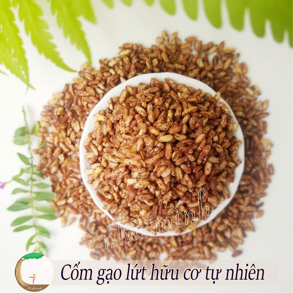 1kg gạo lứt sấy giòn tan ăn liền (không gia vị) phù hợp người ăn kiêng tiểu đường, người giảm cân