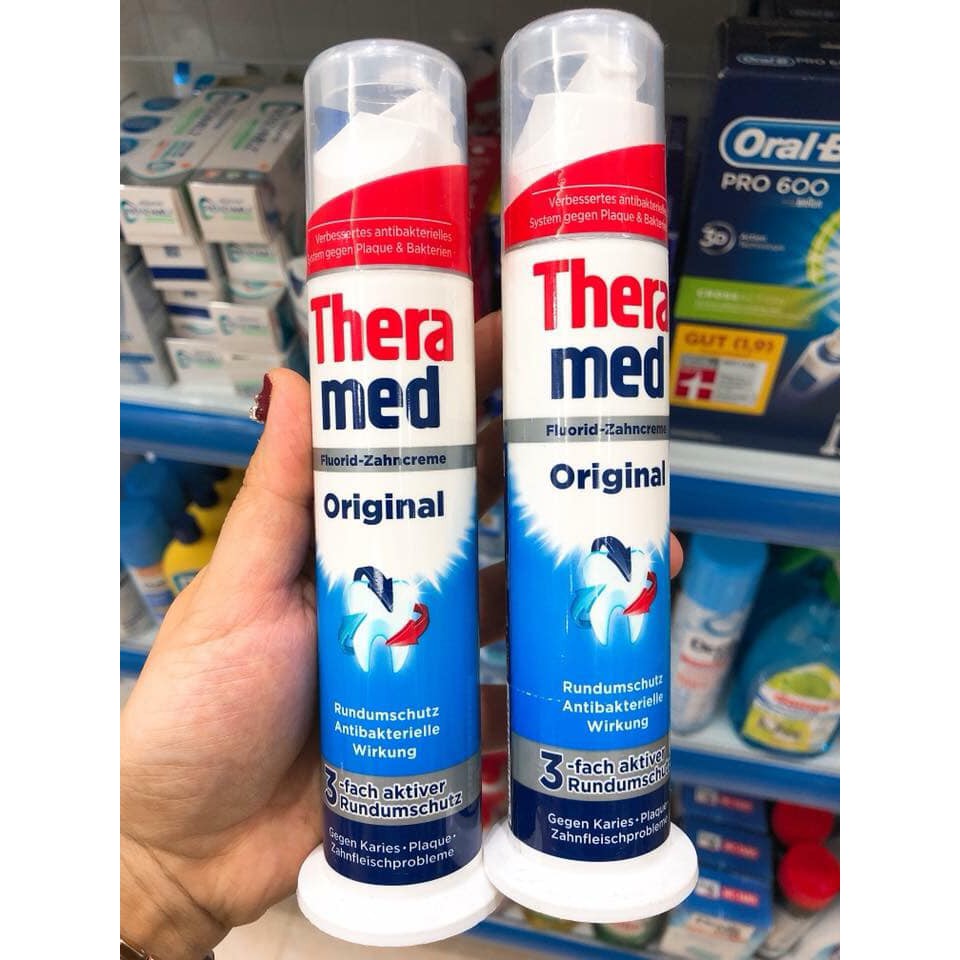 Kem đánh răng theramed dạng ống 100ml hàng chuẩn đức