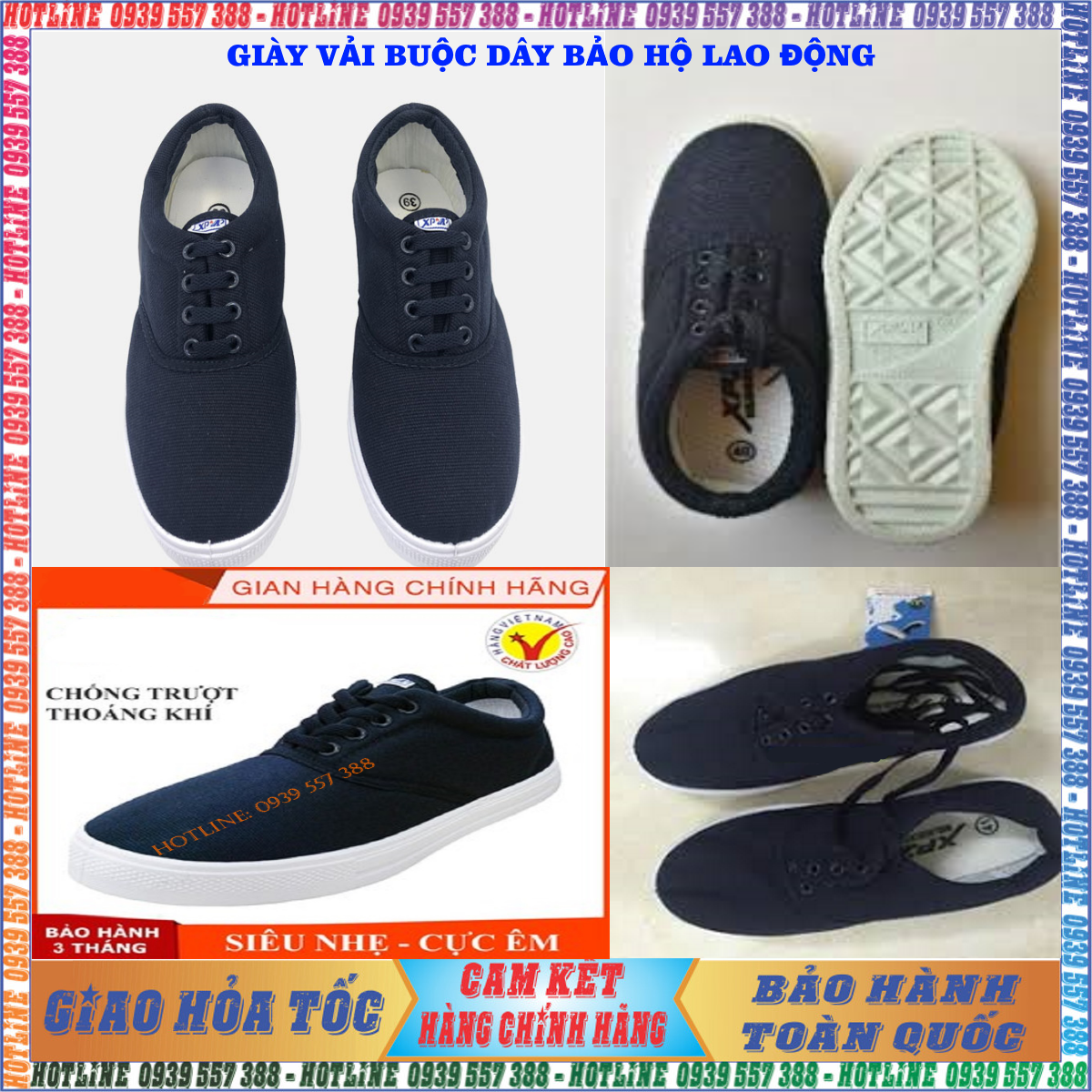 Giày vải XP nam, nữ , giày vải chạy bộ, thể thao, dã ngoại, giày vải bảo hộ lao động