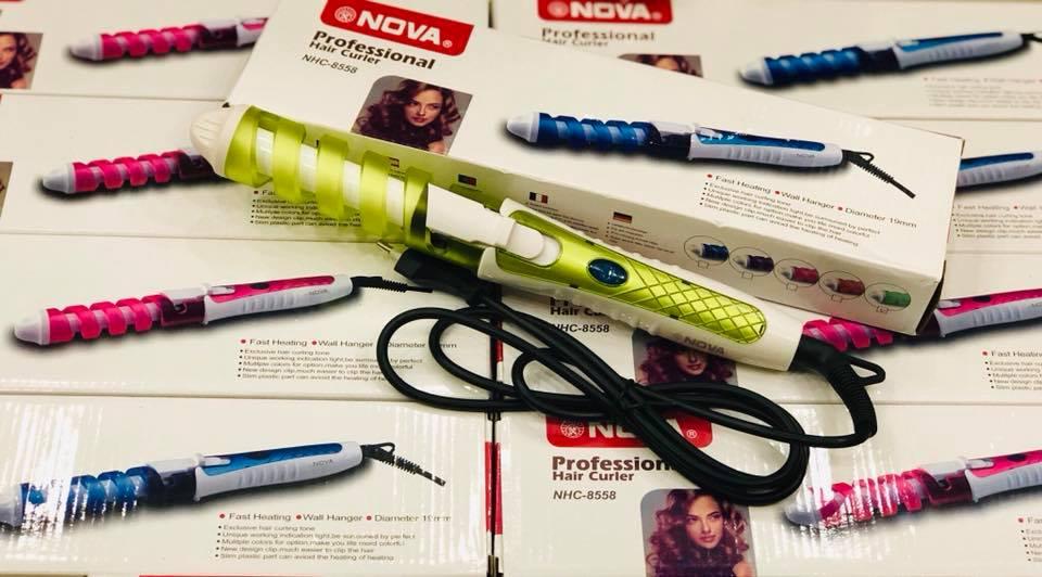 Máy uốn tóc xoắn mini tự động nova nhc-8558