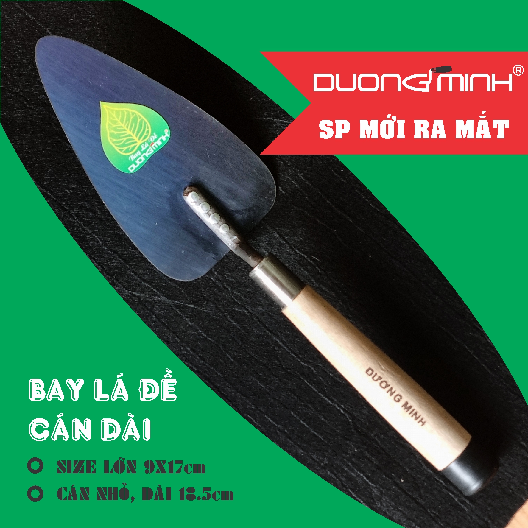 Bay Lá đề cán dài Dương Minh - Bay xây dựng thợ hồ Dụng cụ xây dựng cao cấp Dụng cụ làm vườn