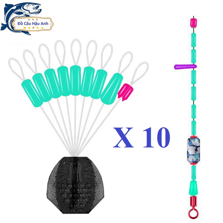 Hạt chặn phao Silicon trong suốt hạt chặn phao câu đài cao cấp PK26 (Set 10 Tép)