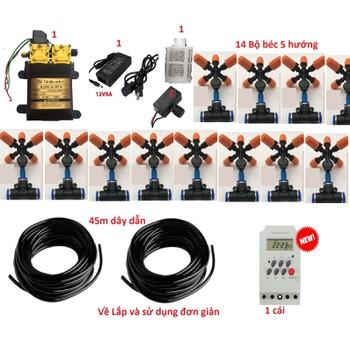 Bộ tưới Lan tự động cho diện tích 40m2 - 50m2 có hẹn giờ