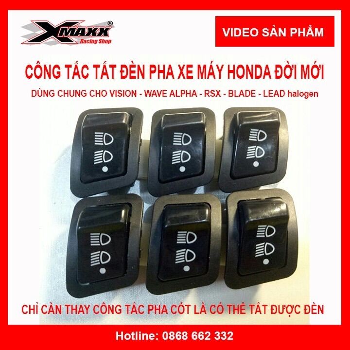 Công tắc tắt đèn xe máy wave alpha 2021 | rsx | blade | vision | lead halogen