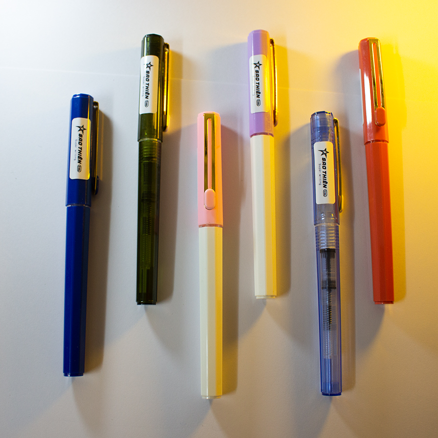 Bút Luyện Chữ Giá Rẻ,Bút Mực Sao Thiên S006 Ngòi Kim Tinh Lá Tre Thanh Đậm