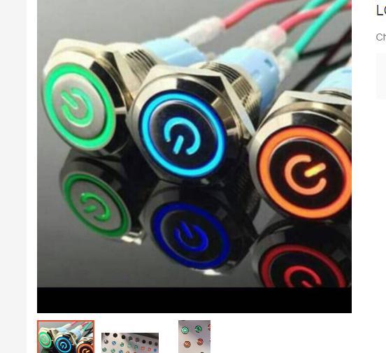 Công tắc có đèn 12v loại nhấn giữ chống nước