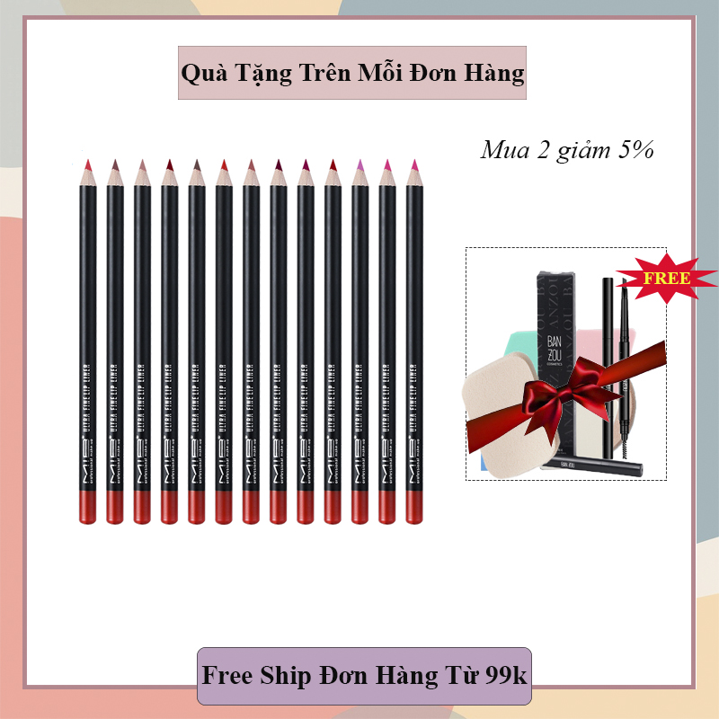 Bút Kẻ Viền Môi Kẻ Mày Đa Chức Năng MIB không thấm nước không phai không dính son môi son môi chính hãng cao cấp