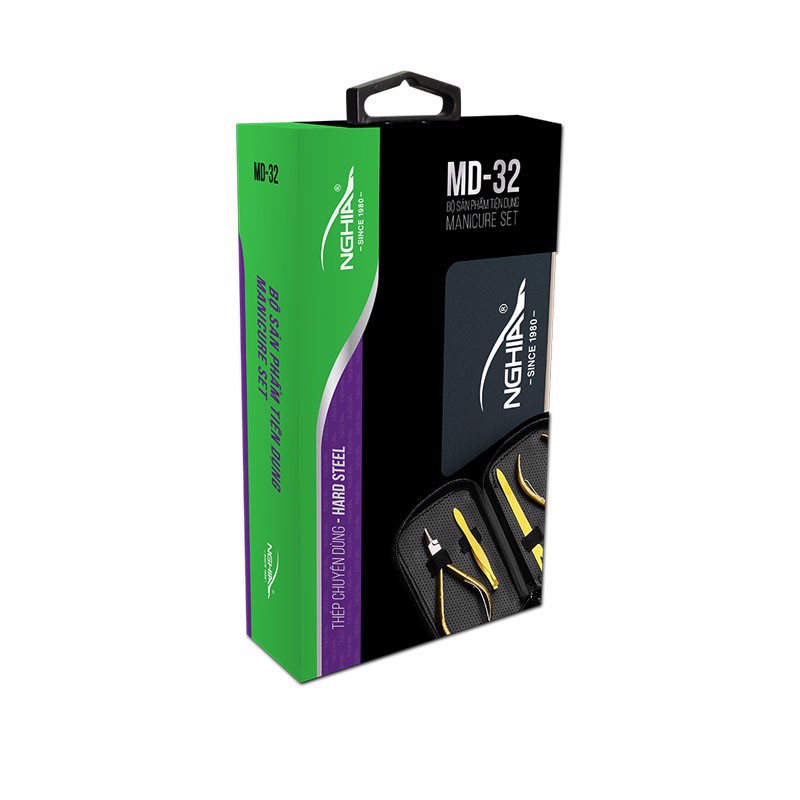 Kềm nghĩa - kềm bộ md-32 4 món - mạ vàng