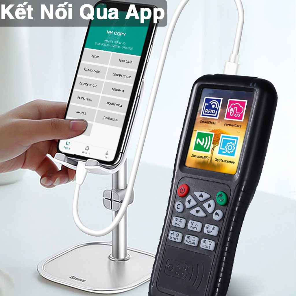 Máy sao chép thẻ từ, máy nh copy 6316-10 thẻ từ rfid ic/id đa tần số