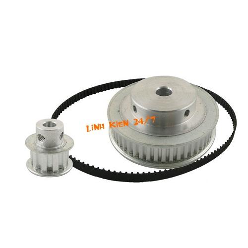 Bộ pulley bánh răng xl trục 5mm tỷ số truyền 1:3