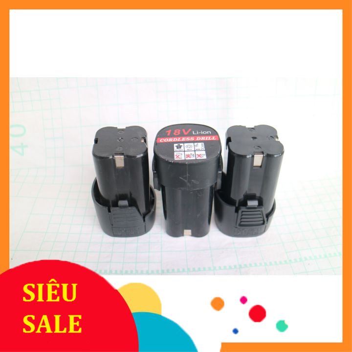 Pin 18v 4 cell dự phòng cho máy khoan pin 16.8v,18v,26v cùng chân