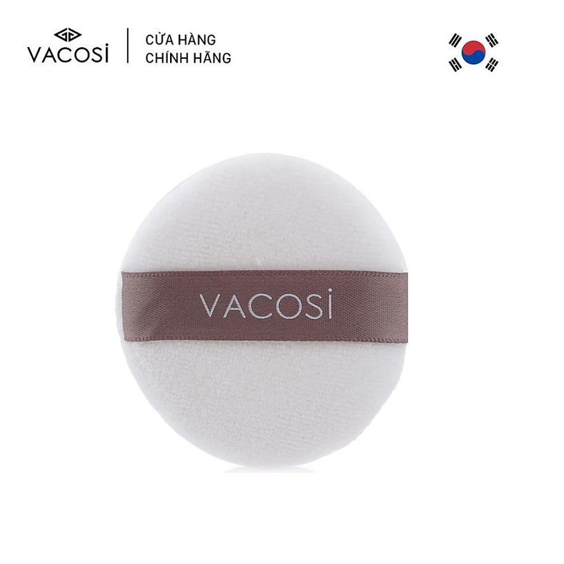 [HCM] Vacosi Bông Phấn Cotton Khô Small White Round Puff BP19 (Tròn Nhỏ)