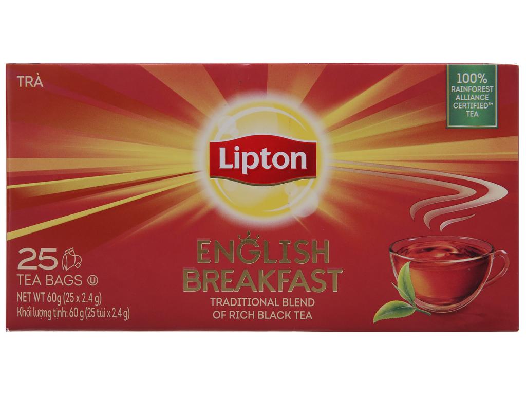 Combo 2 Trà đen Lipton English Breakfast hộp 60g