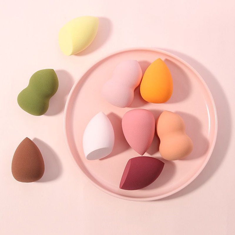 Bông mút tán kem nền hình hồ lô 2 đầu tiện dụng Gia dụng Huy Tuấn