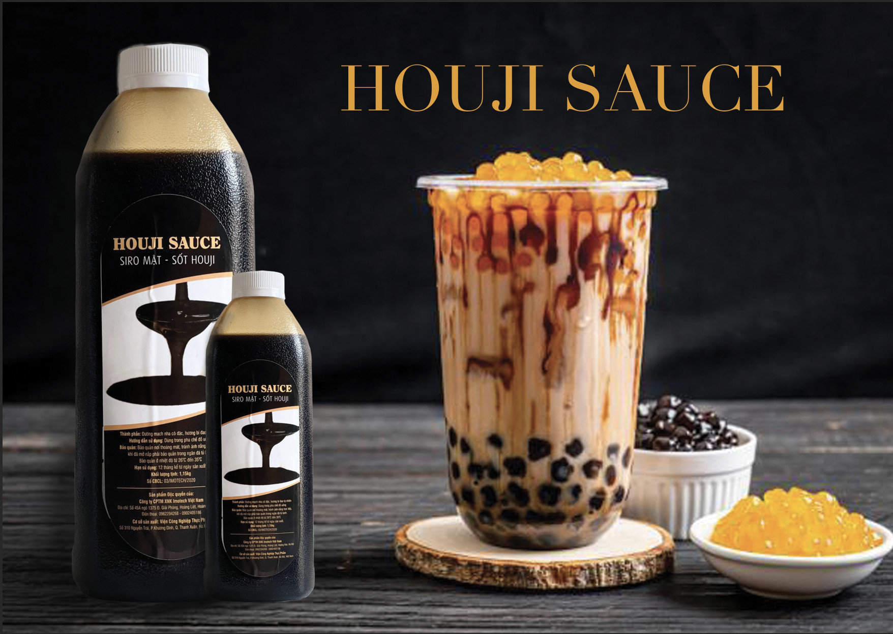 Sốt Mật Houji - Chai 1kg - Nguyên liệu pha chế và làm bánh