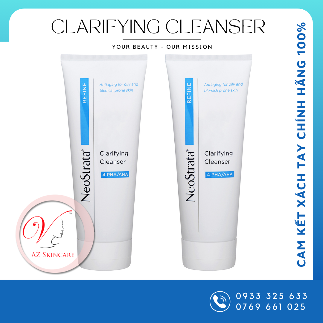 Sữa rửa mặt giảm mụn neostrata clarifying cleanser 4 pha/aha