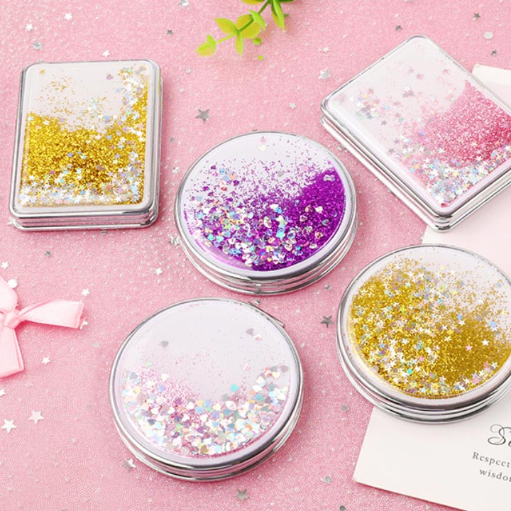 Gương mini kim tuyến nước lấp lánh PHỤ KIỆN 68 (ngẫu nhiên)