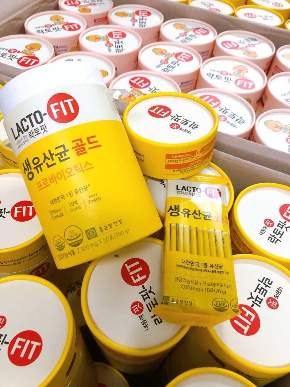 Men vi sinh tiêu hóa LACTOFIT GOLD - Sản phẩm lợi khuẩn đứng số 1 tại Hàn Quốc (mẫu mới hộp 50 gói)