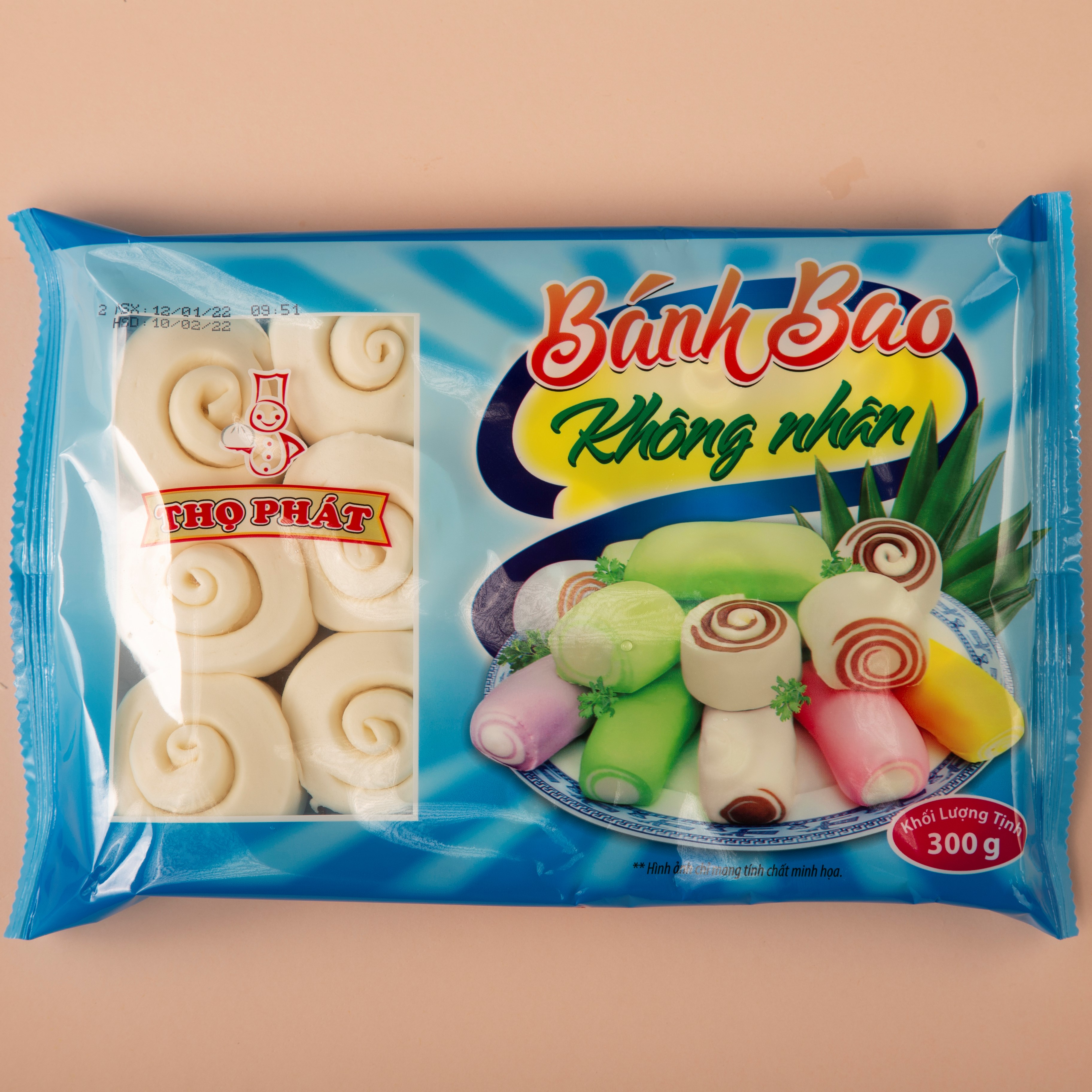 Bánh bao không nhân thọ phát food 300g